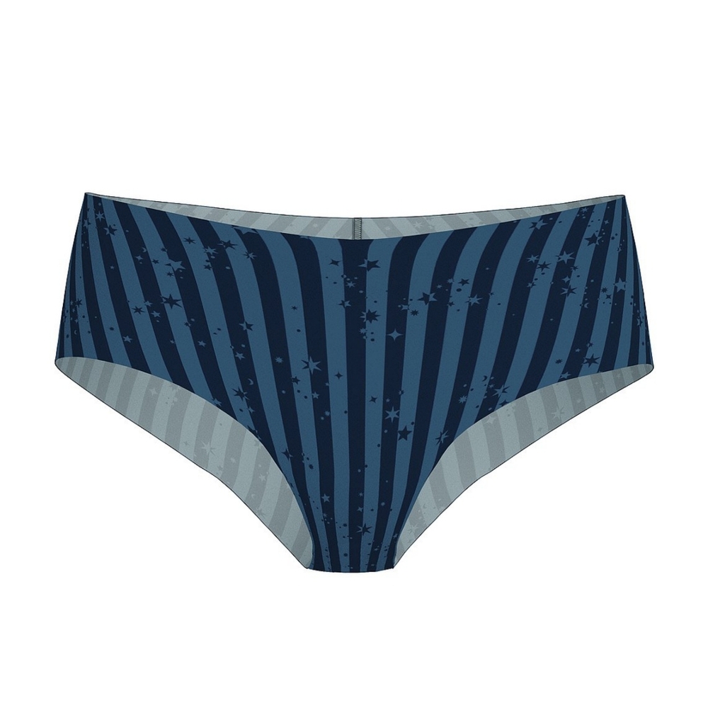 Victoria’s Secret No Show Cheeky Panty - Blue Star - Medium - NWT
